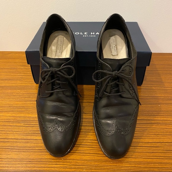 [Cole Haan] Jagger Wingtip Oxfords Black | size 9 - Picture 7 of 10